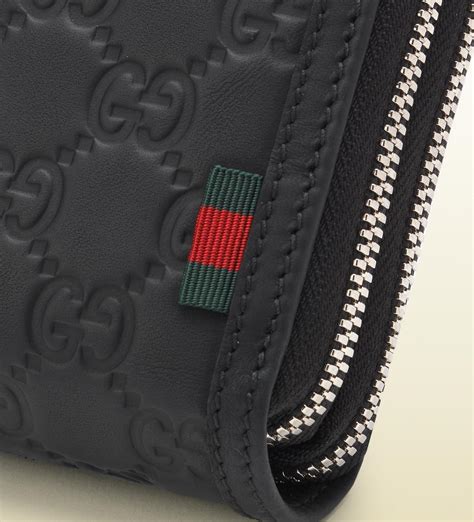 gucci replacement zipper|gucci zip around wallet men's.